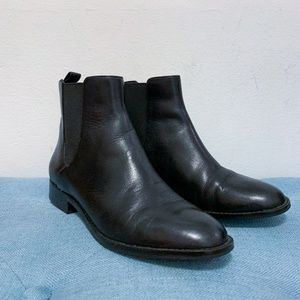 Black Leather Chelsea Boots Michael Kors Size 7